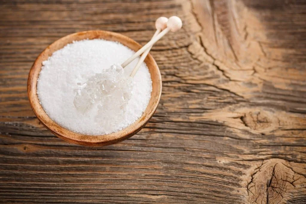 Adoçante stevia natural em pó pronto para uso em bebidas e preparações sem açúcar