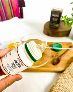 Embalagem de adoçante stevia em pó usado como alternativa ao xilitol