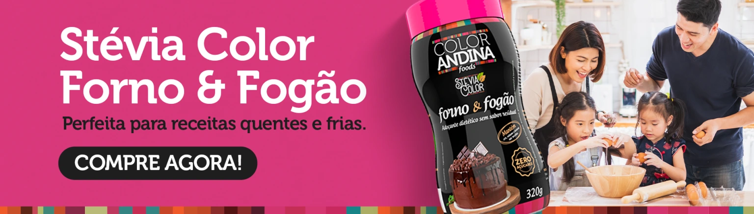 Adoçante stevia culinário forno e fogão para receitas low carb e dietas com restrição de açúcar