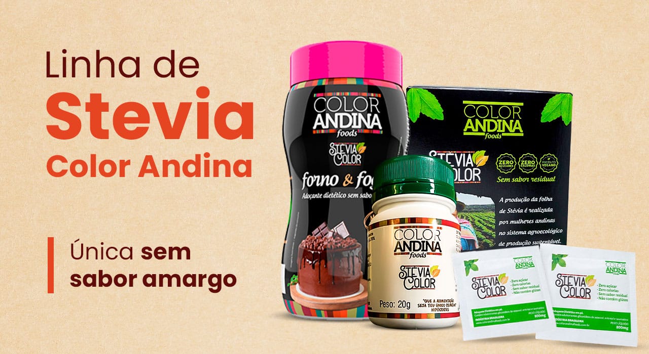 banners adoçantes stevia color andina