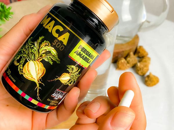 maca peruana em capsula color andina foods amarela