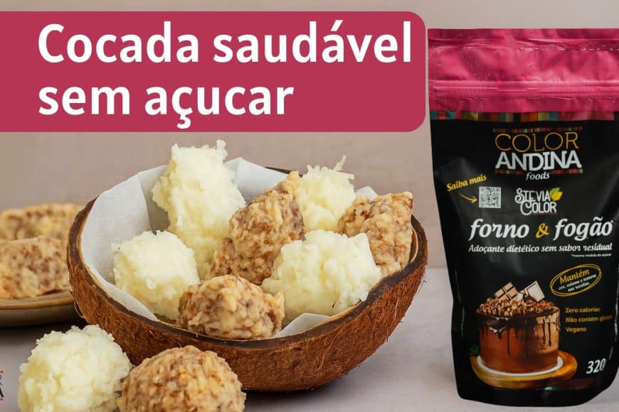 Receita de cocada saudável, sem açúcar