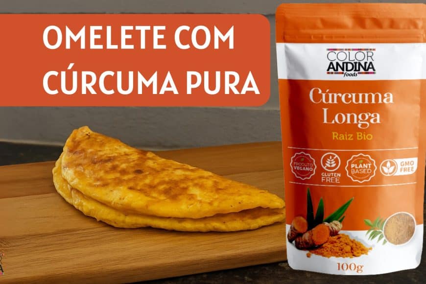 Receita de omelete com cúrcuma