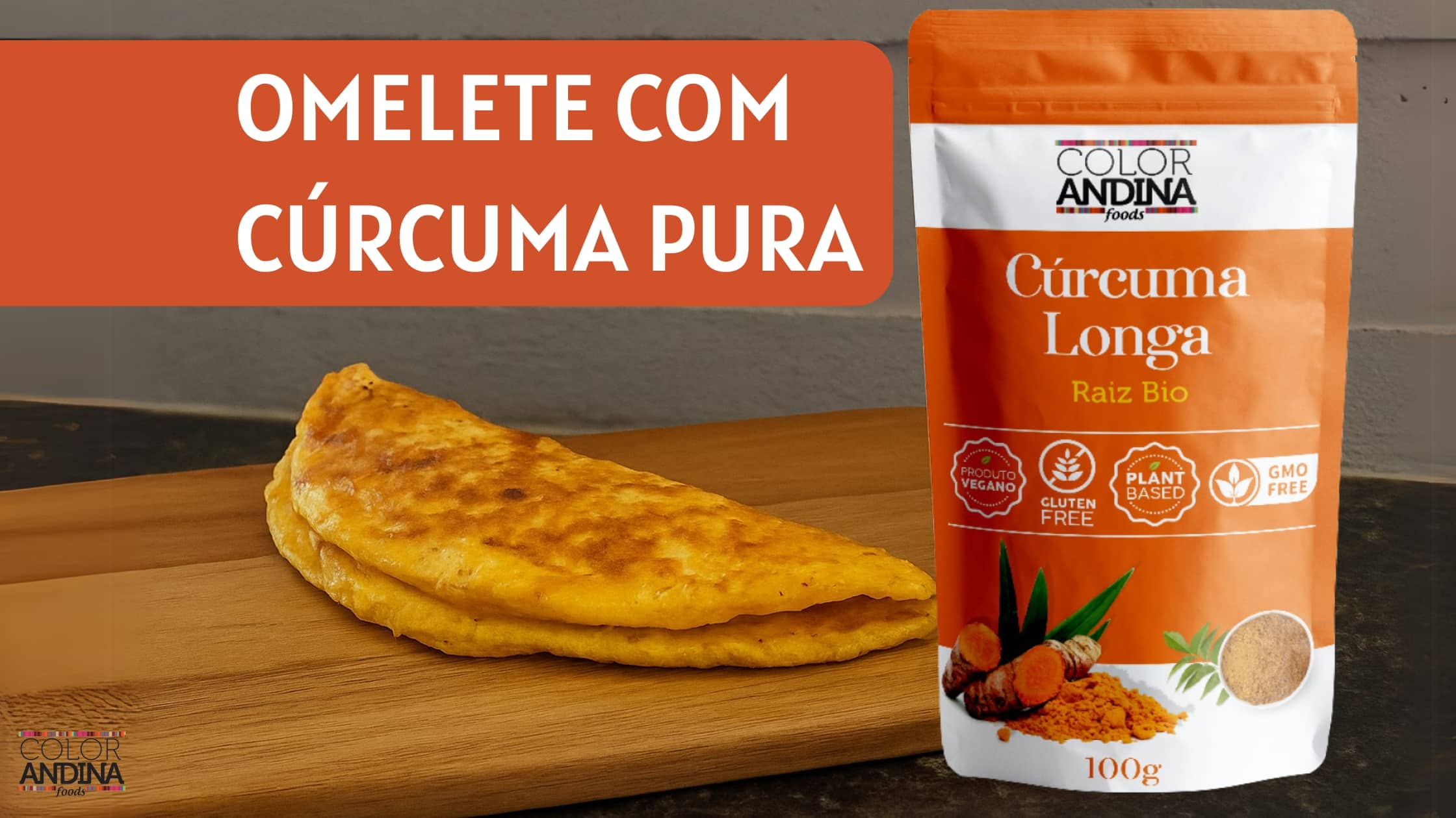 Receita de omelete com cúrcuma
